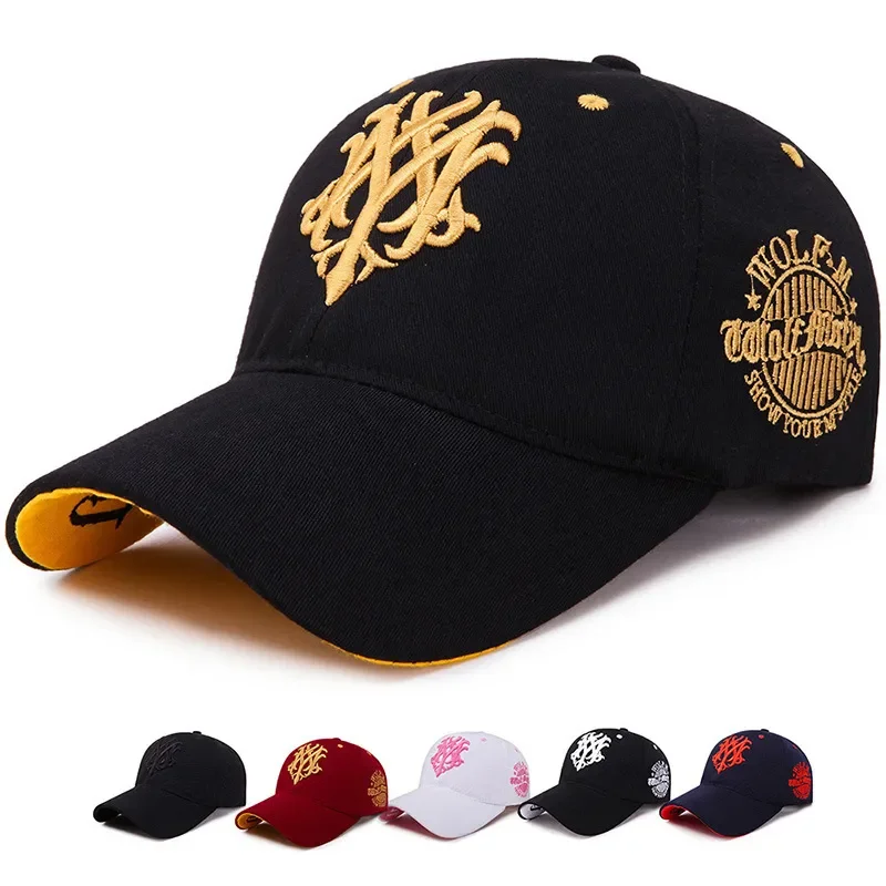 

Totem Embroidered Baseball Cap Fashion Men Women Caps Spring And Summer Snapback Hip Hop Hat Adjustable Flame Sun Shading Hats