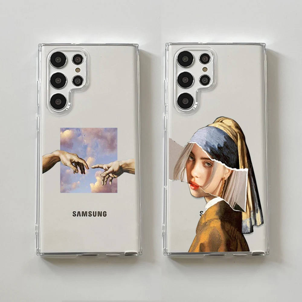 

Чехол для Samsung S22 S21 S20 FE с изображением Давида Моны Лизы