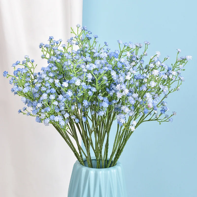 

2pcs 90Heads Babies Breath Artificial Flowers Plastic Gypsophila DIY Floral Bouquets Arrangement for Wedding Home Decoration