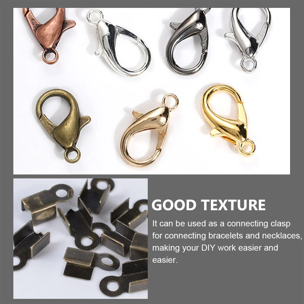 Ring Jewelry Handmade Materials Jump Rings Making Kit Bracelet DIY Accessory Supplies Iron Accessories Lobster Clasps