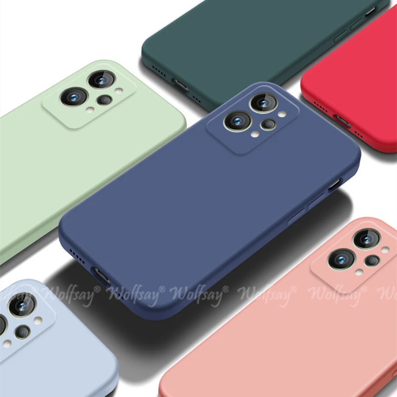 

For Realme GT2 Pro Case Liquid Silicone Plain Rubber Protector Case For Realme GT2 Pro Neo2 Master Cover Realme GT 2 Pro Case