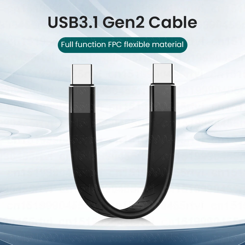 PD 60 Вт USB 3 1 Gen2 Type C к кабель для передачи данных 3A USB-C to зарядный внешний