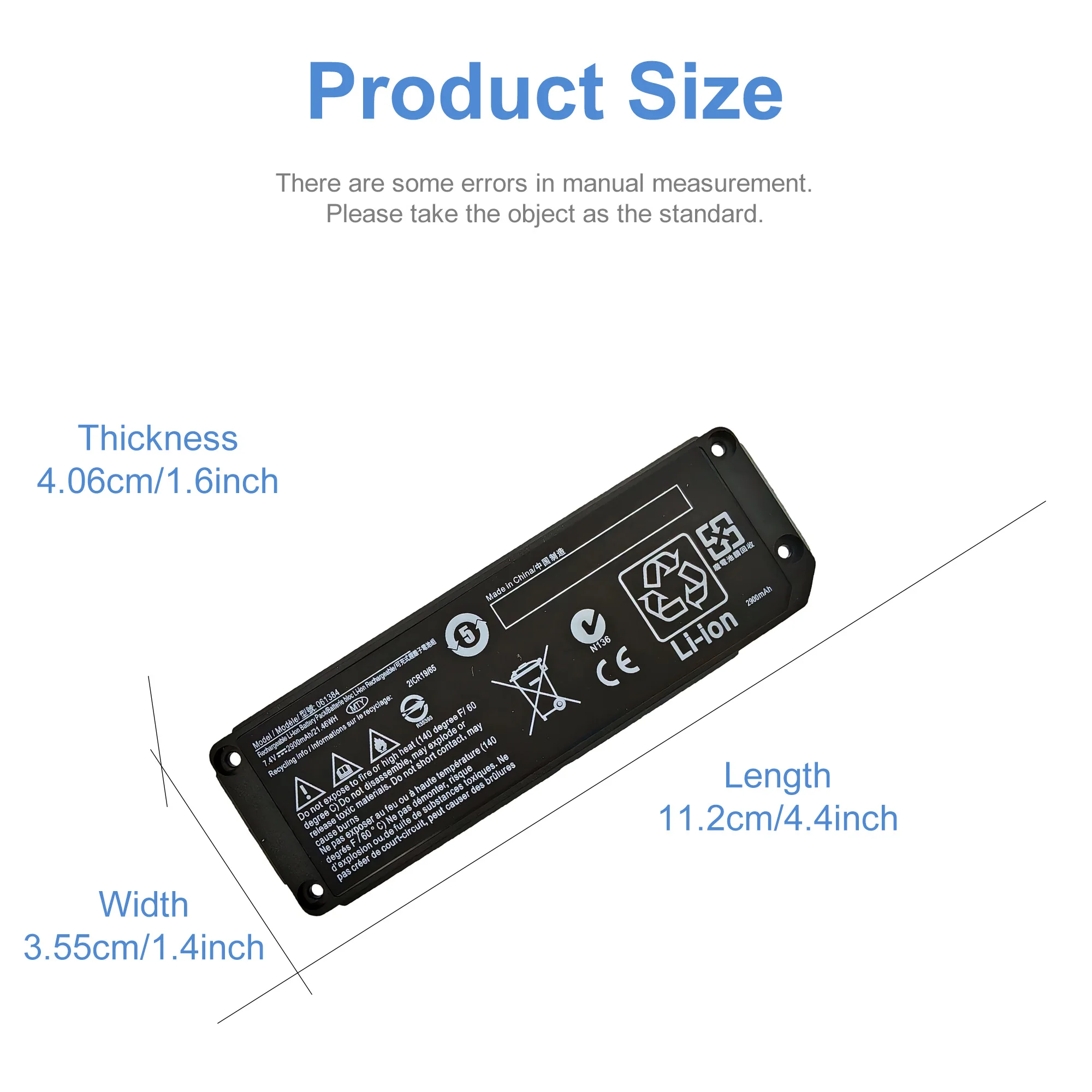 Фото 7,4 В 2900 мАч 061384 061385 061386 063404 063287 Батарея для BOSE SoundLink Mini I Bluetooth-динамик Перезаряжаемая батарея №2
