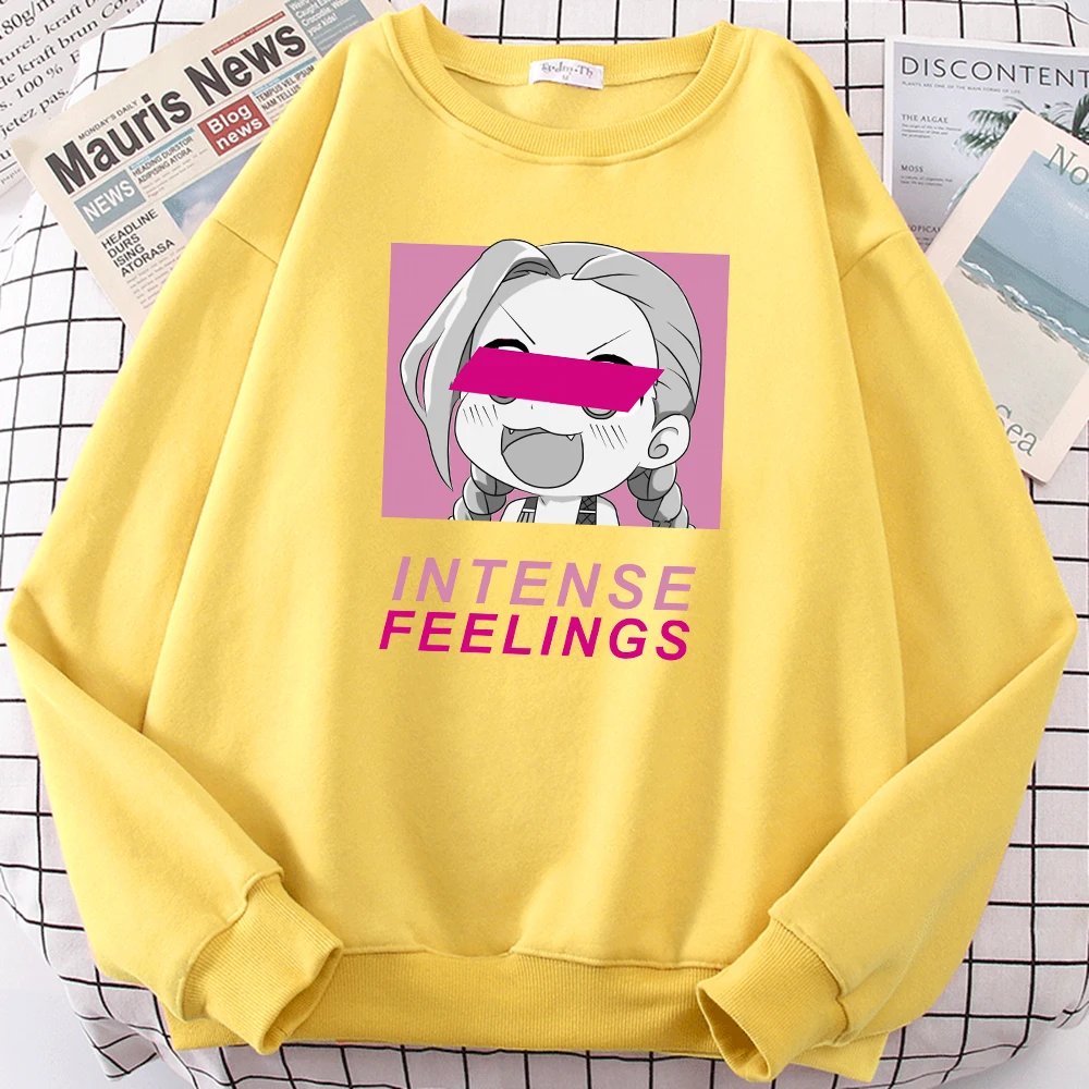 

Толстовка Jins с капюшоном и изображением кавайных мультяшных героев, женская простая толстовка, уличные толстовки, осенний Повседневный Женский пуловер оверсайз