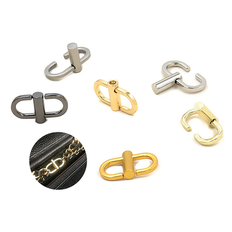 2Pcs Adjustable Metal Buckle Clip Handbag Chain Strap Length Shorten Bag Accessories Wholesale 6 Colors