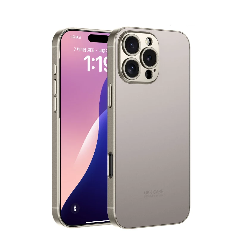 Модный матовый защитный тонкий чехол для телефона с матовыми линзами iPhone 16 Pro Max