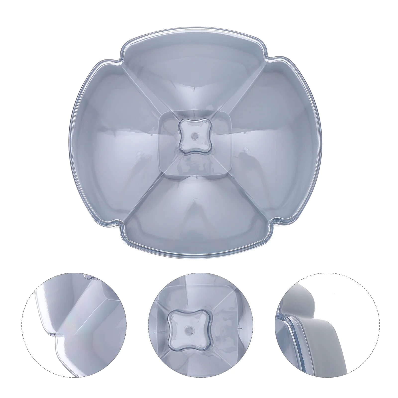 

Compartment Fruit Plate Multi-functional Snacks Display Plate Snack Tray