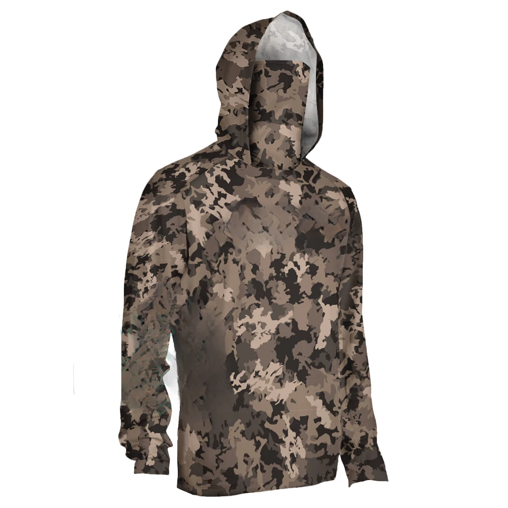 Мужская футболка с длинным рукавом капюшоном