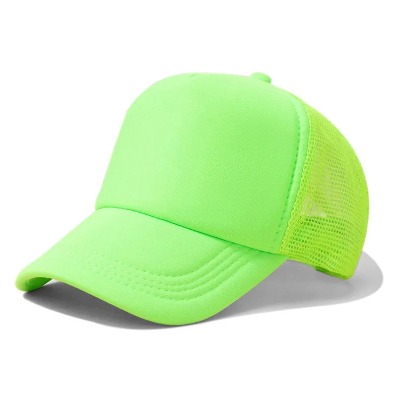 

Men Women Youth Boys Girls Trucker Hat Mesh Baseball Cap Solid Colors Lightweight Adjustable Breathable