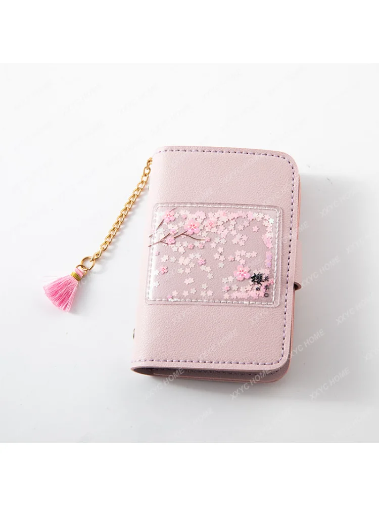 

Card Holder Women's Cute Multiple Card Slots New Personalized Ultra-Thin Anti-Degaussing Women's Small Business Card Holder