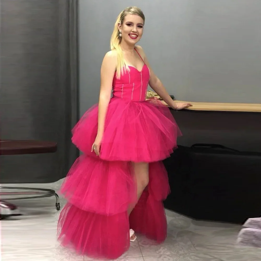 

Платье на выпускной без бретелек, ТРАПЕЦИЕВИДНОЕ, из тюля