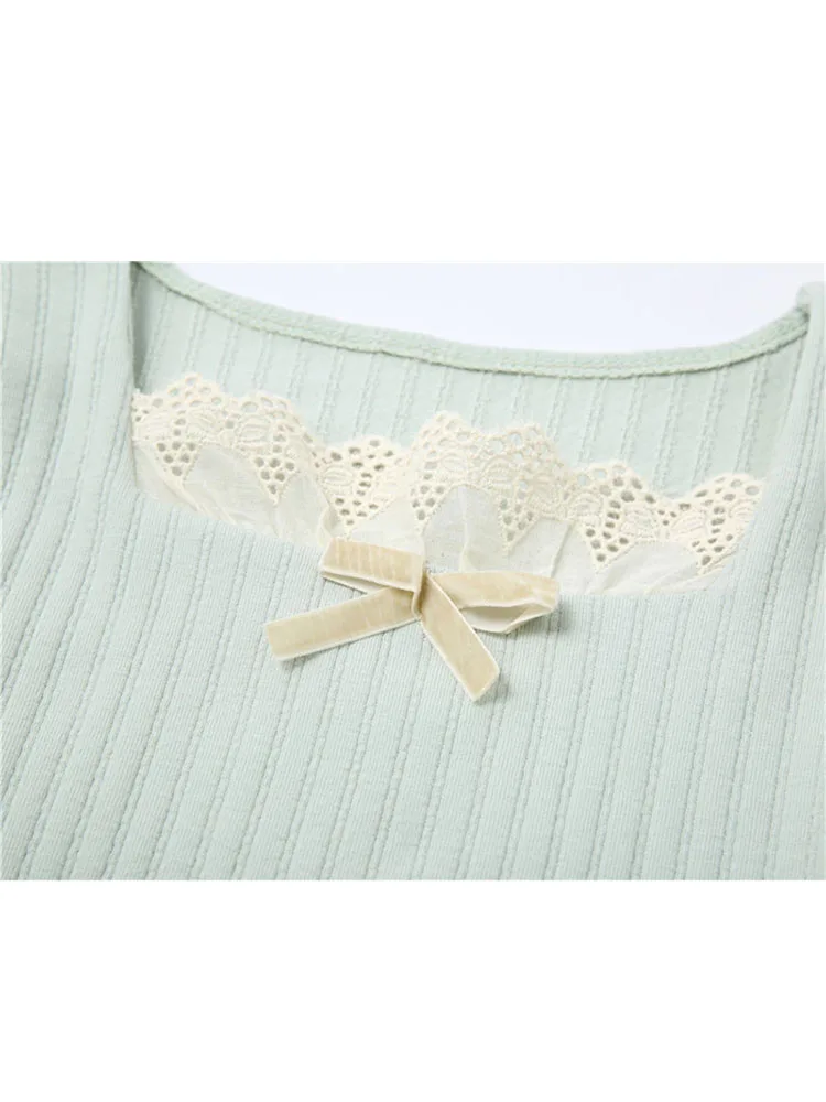 Кроп-топ женский трикотажный с квадратным вырезом и коротким рукавом |