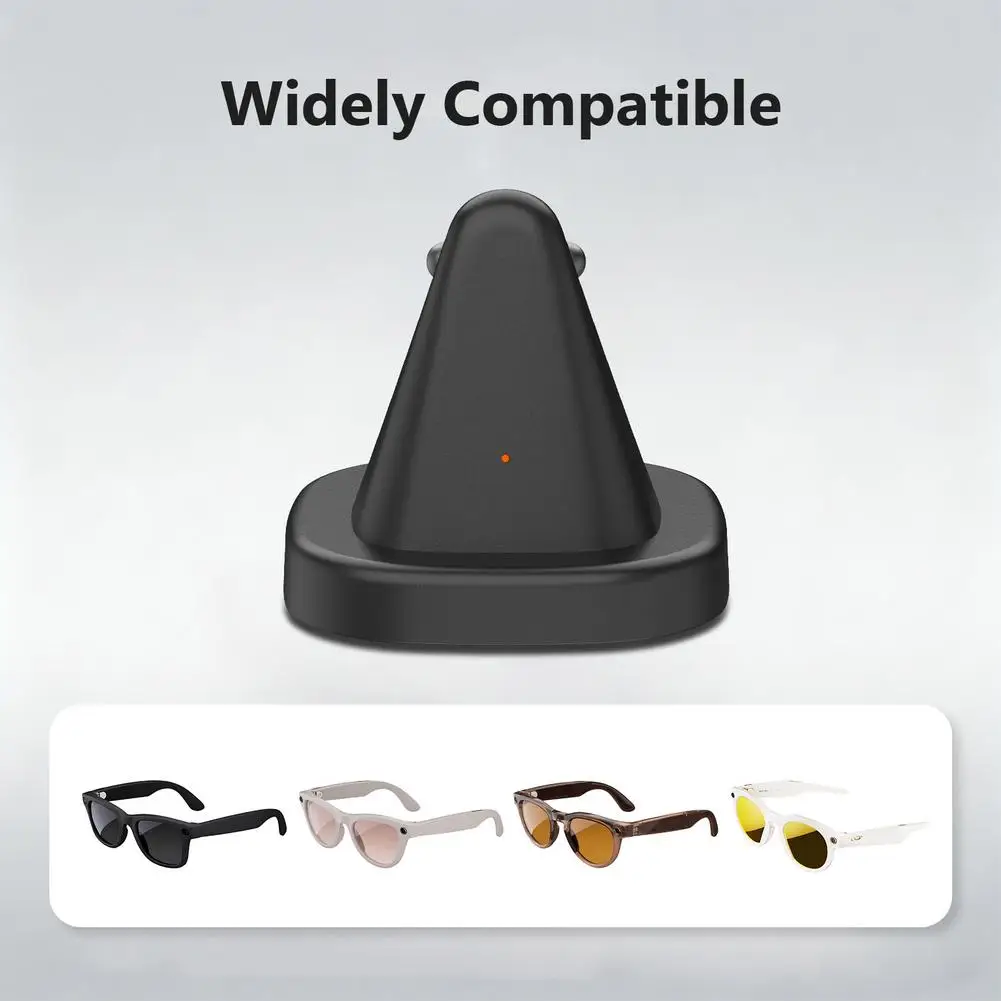 Фото Зарядная док-станция для умных очков Ray-Ban Meta, портативная, противоударная, дорожная зарядная подставка с LED-индикатором и адаптером Type-C №5