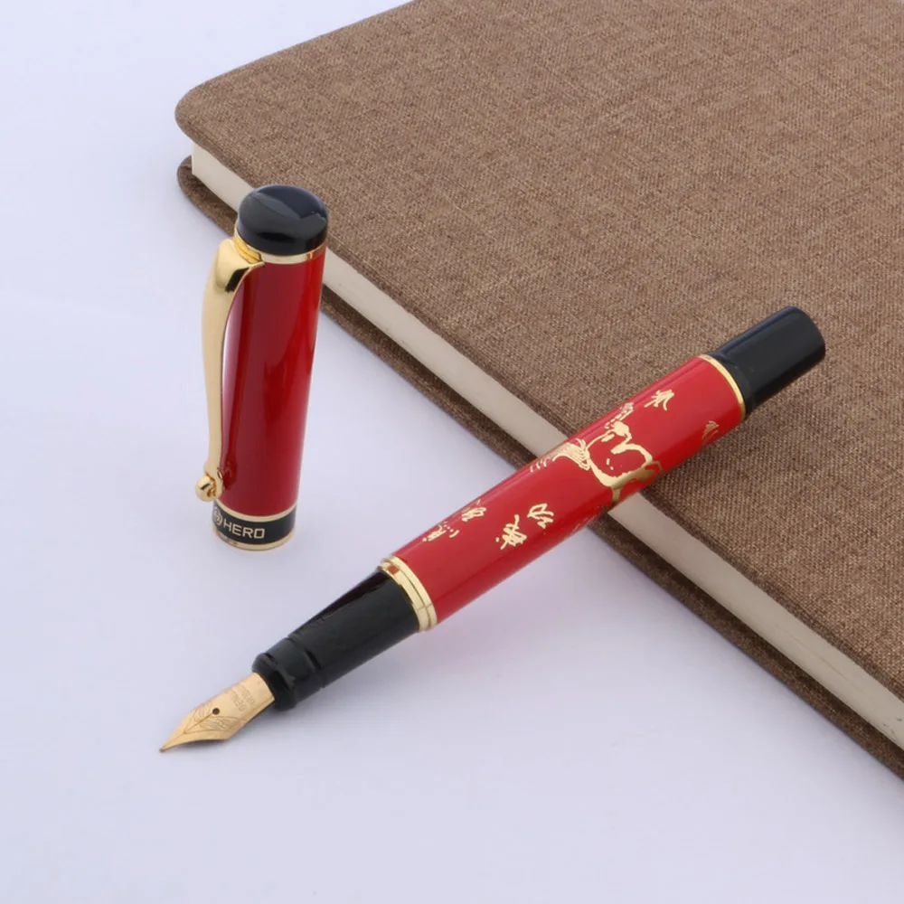 

Красная керамическая перьевая ручка Chouxiongluwei
