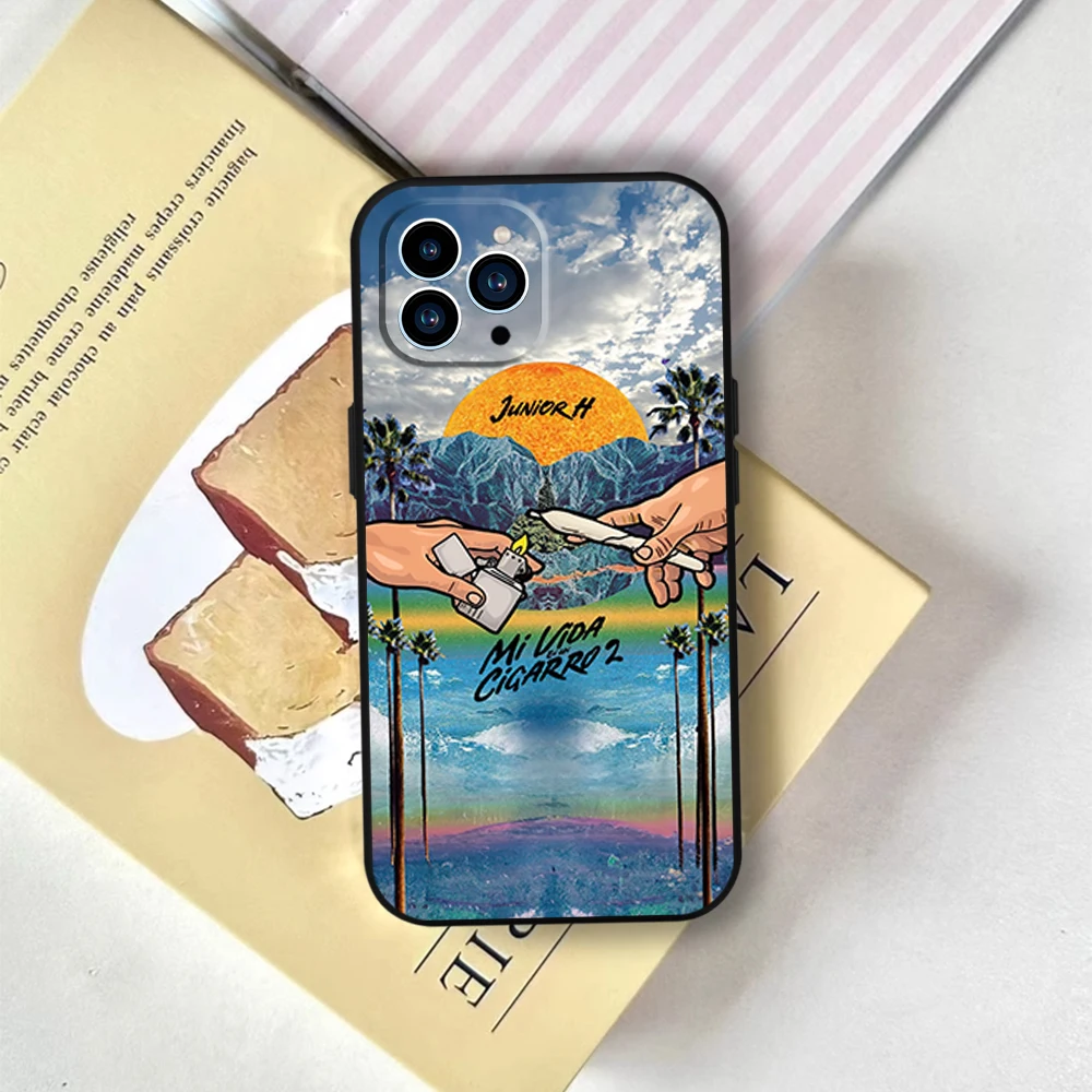 Чехол для телефона Junior H Sad boyz 4 life II iPhone 12 11 13 14 15 16 Max Pro Plus черный мягкий силиконовый