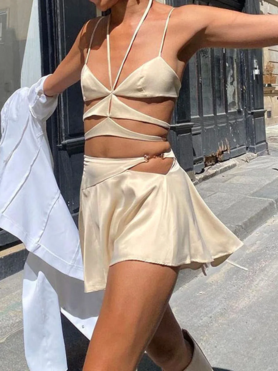 

Women s Y2K Ruched Mini Dress Sexy Sleeveless Low Cut Bodycon Clubwear Backless Tie Up Party Dress Streetwear