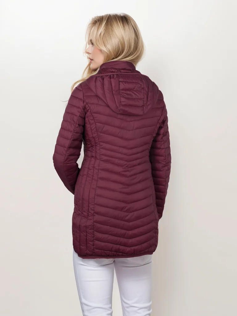 SANTELON Сверхлегкая стеганая куртка для женщин в повседневном стиле с длинным