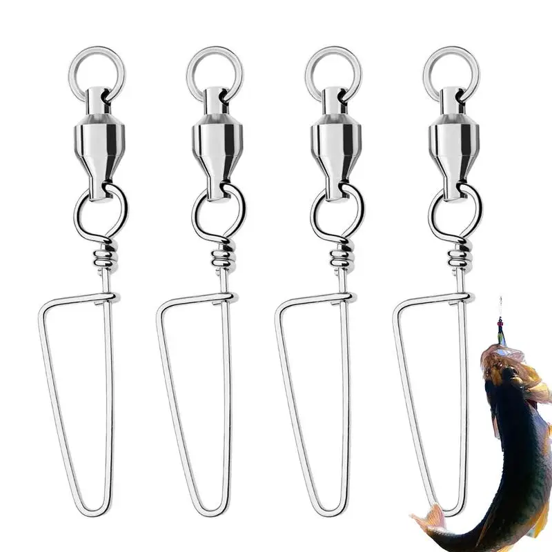 Вертлюг для рыбы 10X зажимы тунца из нержавеющей стали рыболовные аксессуары