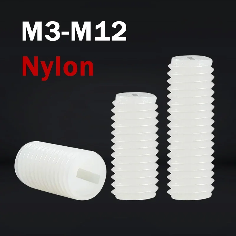 

Пластиковые нейлоновые винты без головки M3-M12 4-50 мм 5-50 шт