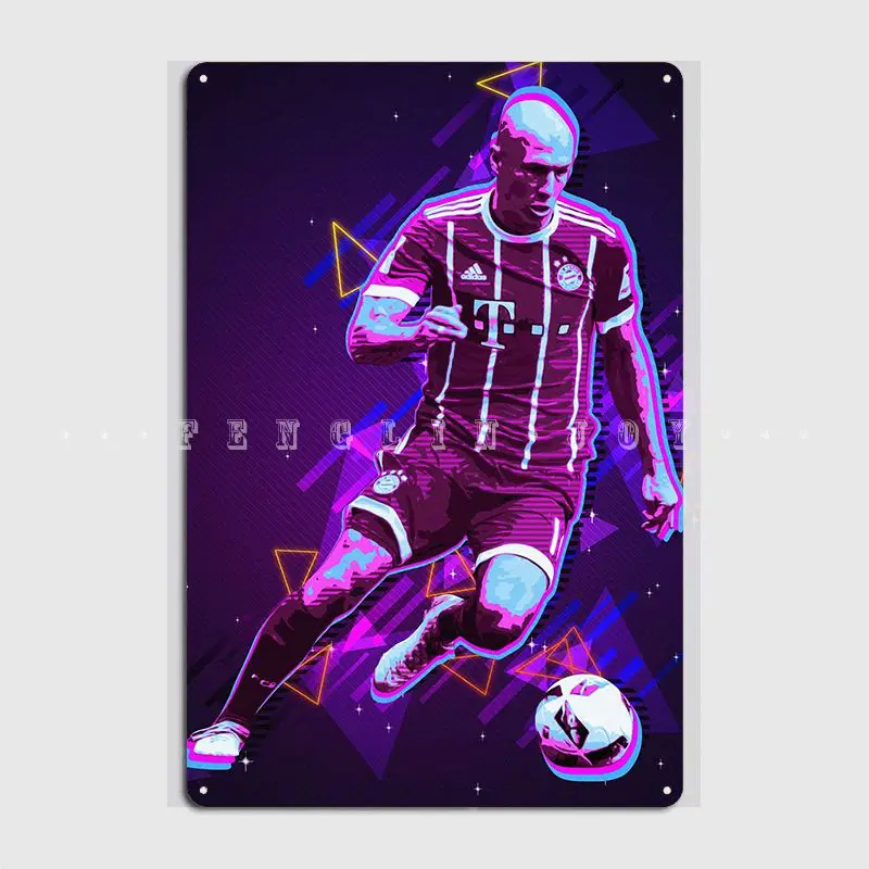 

Arjen Robben металлический плакат, клубный Забавный клубный бар, Настенный декор, оловянные плакаты