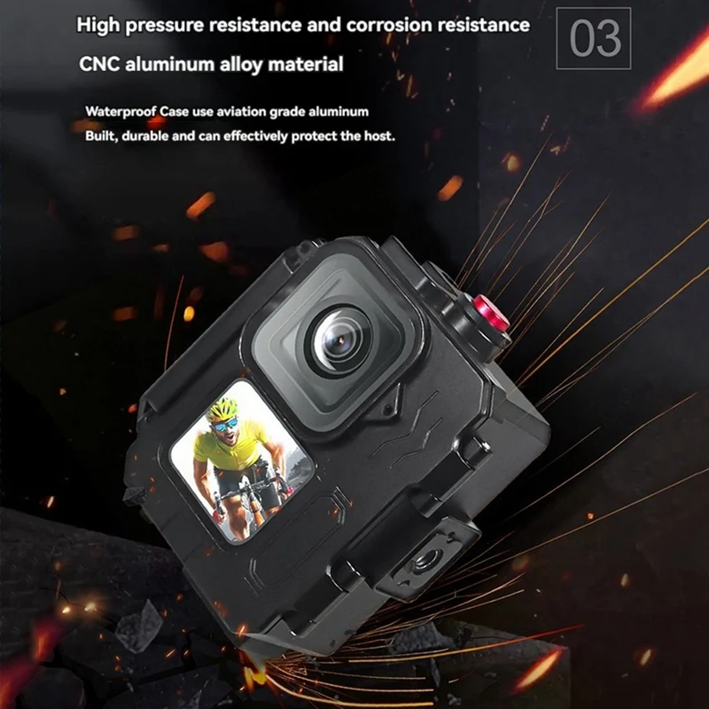 Водонепроницаемый чехол 80 м для экшн-камеры Gopro12/11/10 экшн-камера глубокого