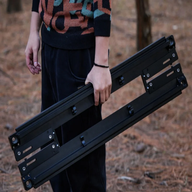 Подставка для столов из алюминиевого сплава серебристо-черная