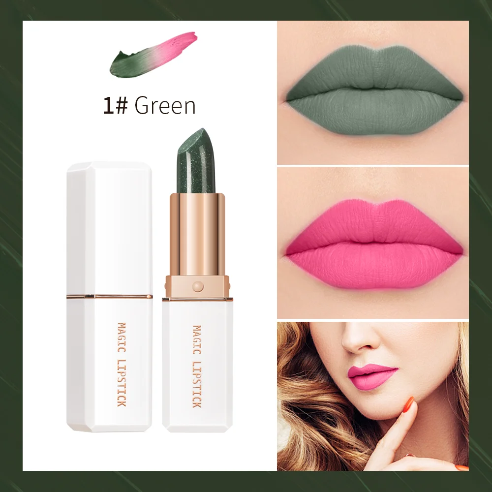 

6 Colors Color Changing Lipstick No Fading Waterproof Not Easy To Stain Cup Lipstick Moisturizing Temperature Change Lipstick