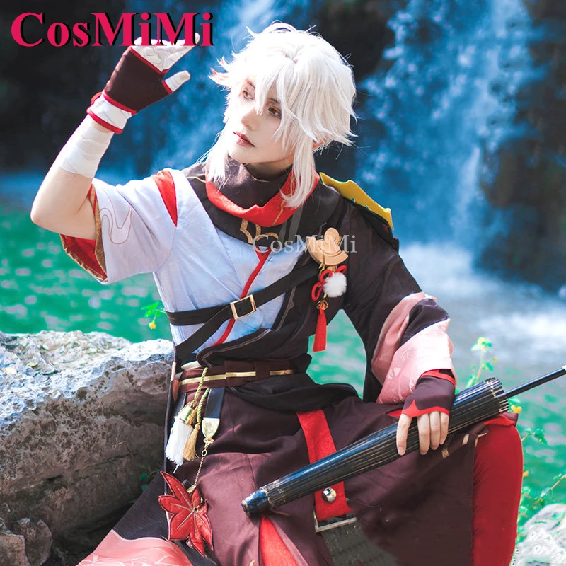 CosMiMi Kaedehara Kazuha Косплей Игра Genshin Impact Костюм Красивая Мода Боевая Униформа