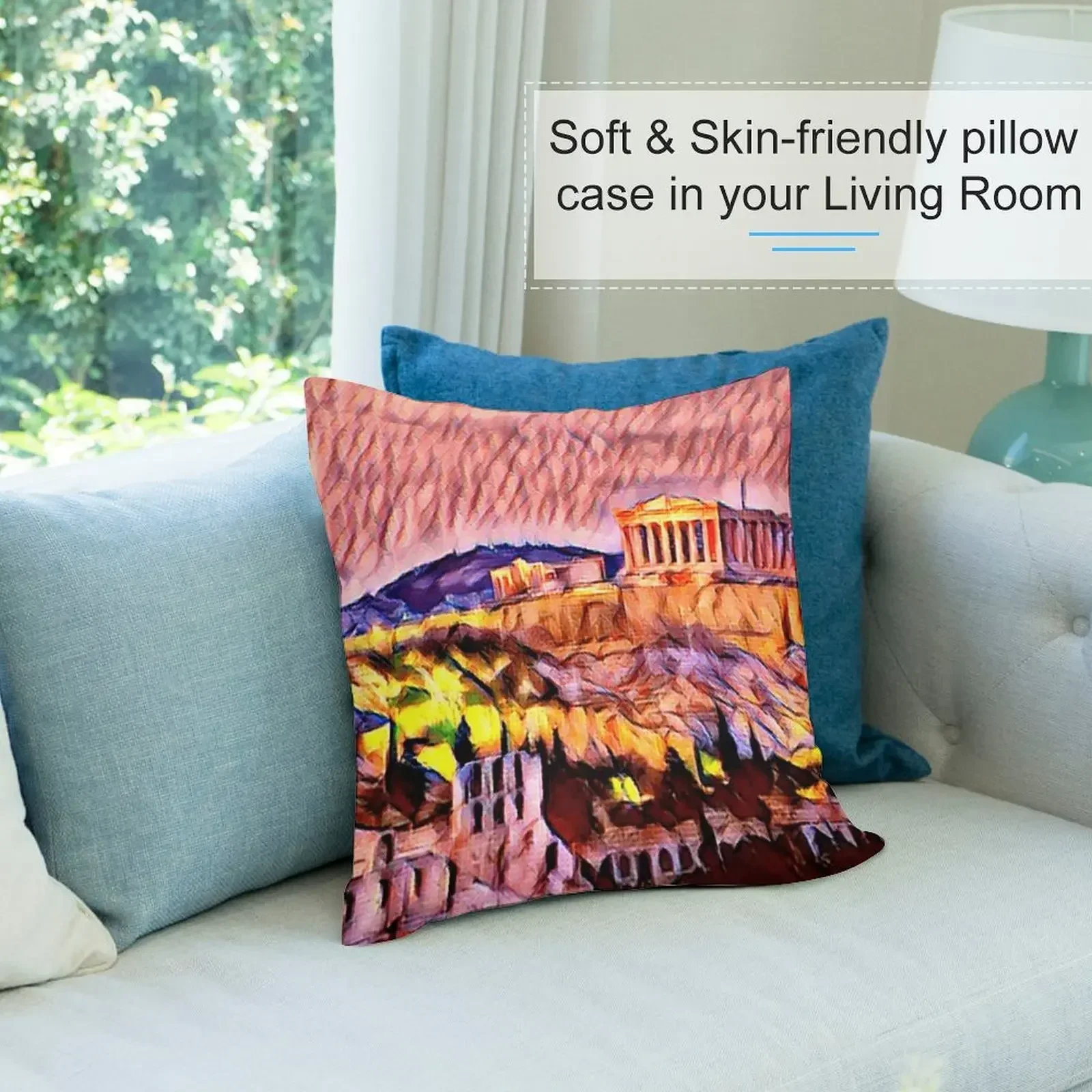 Приключенство: Парфеон Афины Греция Европа — Яркий красочный художественный