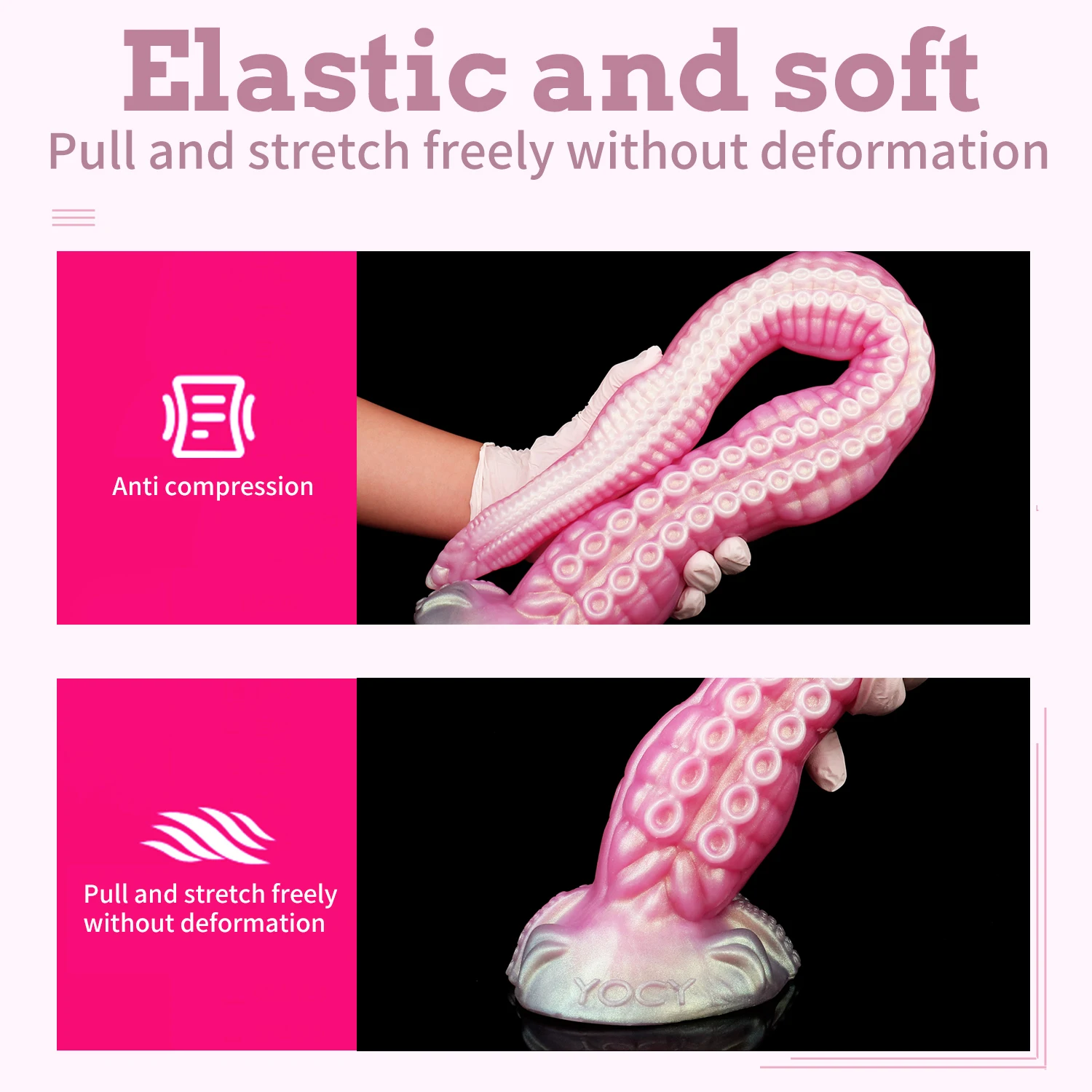 LICKER Огромная щупальце Анальный фаллоимитатор Monster Dildos Жидкий силиконовый