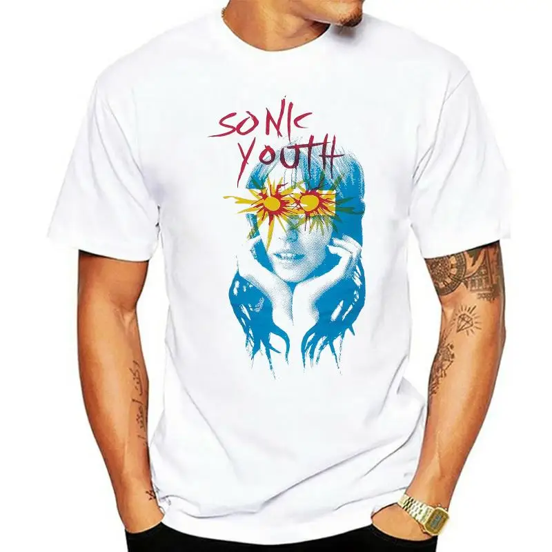 SONIC YOUTH-SUNBURST-официальная фотография-Новинка S M L XL хлопковые футболки Модная