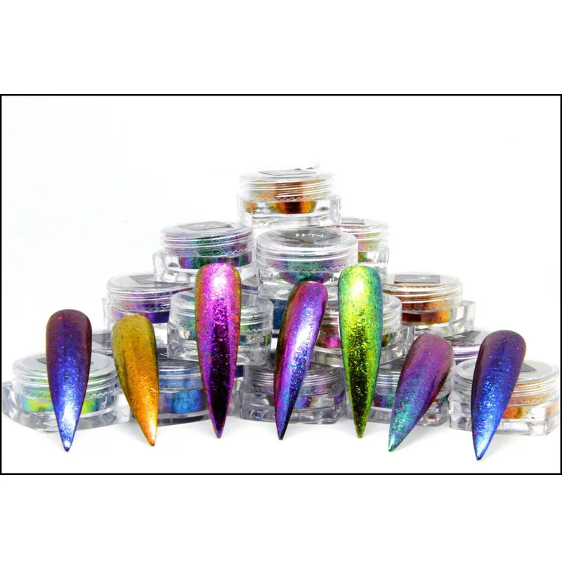 

1 банка. 2 г IUMEF4 интенсивные цветные чешуйки зеркальные хромовые пигменты-хамелеоны голографические металлические фольги художественный пи...