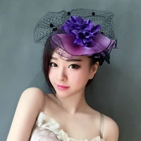 wedding hat purple red with birdcage veil party hair accessories for women tocado boda invitada %d1%83%d0%ba%d1%80%d0%b0%d1%88%d0%b5%d0%bd%d0%b8%d1%8f %d0%b4%d0%bb%d1%8f %d0%b2%d0%be%d0%bb%d0%be%d1%81