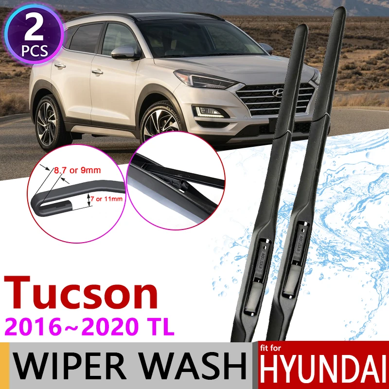 

Car Wiper Blade for Hyundai Tucson TL 2016~2020 2017 2018 2019 Front Windscreen Windshield Wipers Car Accessories J Hook Type