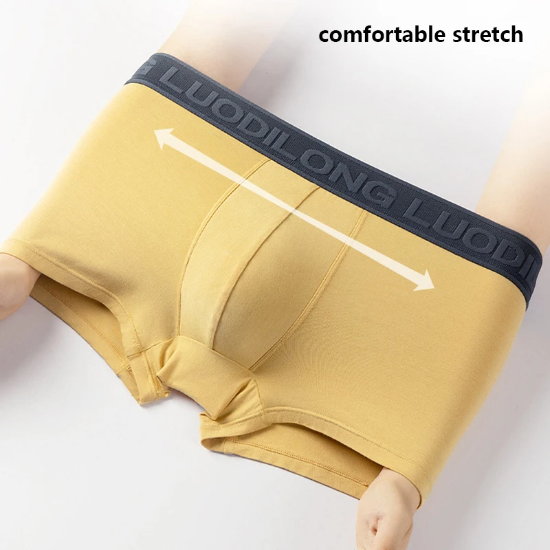 FK 4Pcs Underwear Men Boxer Shorts Ice Silk Antibacterial Boxershorts Male Panties Modal Men Underpants Lingeries Free Shipping