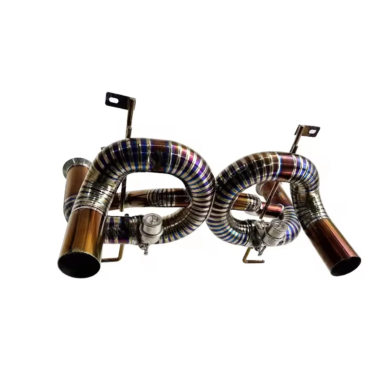 Xinaote Титановая выхлопная система с прямой трубой и клапаном для LAMBORGHINI SVJ