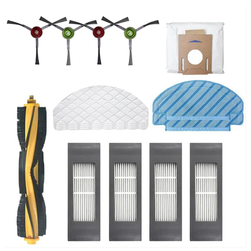 

For ECOVACS DEEBOT OZMO T8/AIVI/MAX N8PRO/T9/T9MAX Robot Vacuum Cleaner Main/Side Brush Dust Bag Filter Mop Cloth Parts