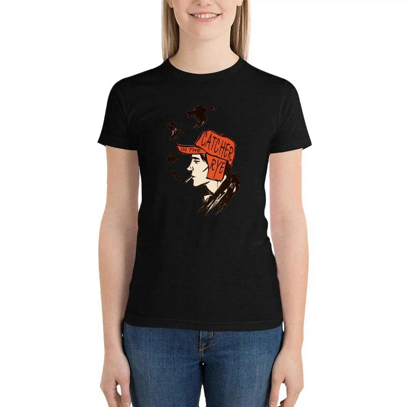 Holden Caulfield футболка Ловец в Риме кавайная одежда рубашка с животным принтом для