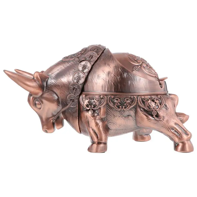 

Creative Cattle Ashtray Practical Office Ashtray Cigarette Butt Container