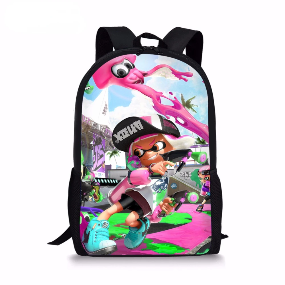 

HOMDOW 16 дюймов Splatoon 2 Рюкзаки для подростков Повседневные детские дорожные сумки через плечо сумки Splatoon для детей школьная сумка
