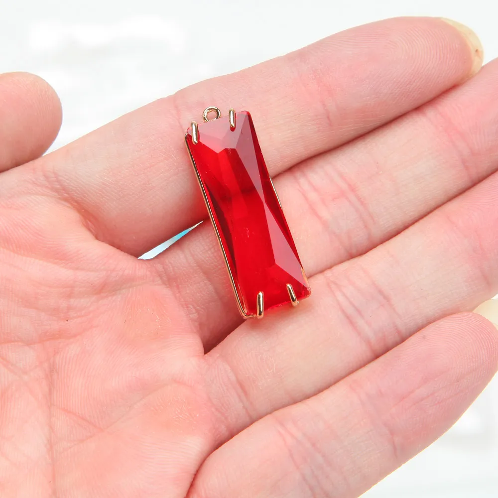 4 шт. ограненные прямоугольные Кубические Подвески для изготовления украшений