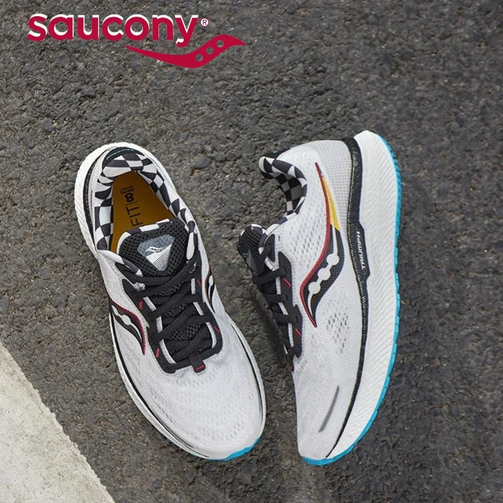

2023 Saucony Triumph 19 беговые повседневные кроссовки для женщин и мужчин противоскользящие ударопрочные спортивные уличные легкие кроссовки с низким верхом