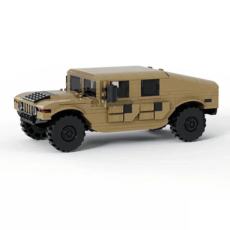 Модель военного автомобиля Moc строительные кирпичи Unimog U4000 GMC H1 автомобильные