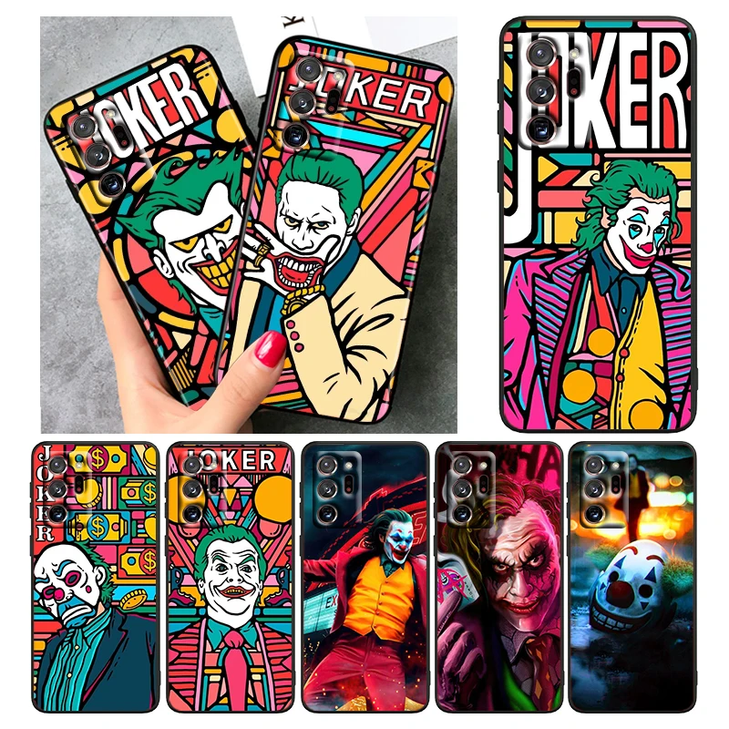 

Art Movie Joker Luxury Cool For Samsung Note 20 10 Ultra Plus A72 A54 A71 A51 A50 A30 A21 A03 A04e A02 A02S Black Phone Case