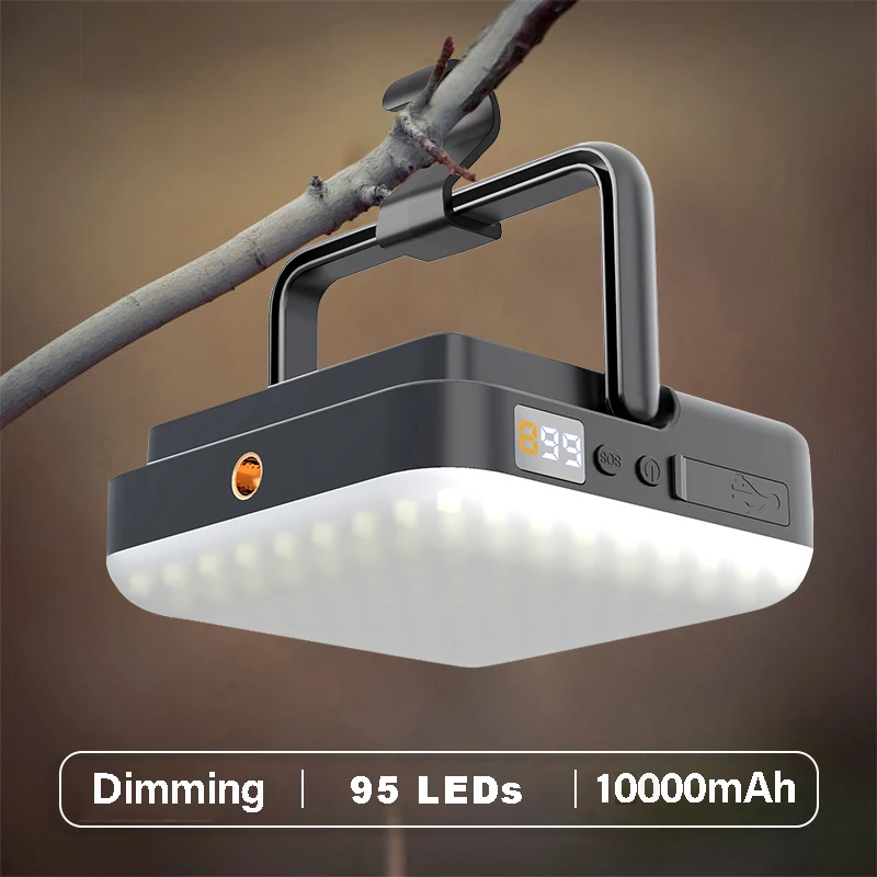 

Magnet Light Emergency Hanging Lamp Lantern Outdoor Portable Tent Bulb 10000mah Work Camping Light Rechargeable Camp Powerful