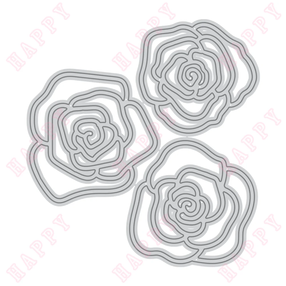 

Metal Cutting Dies Valentine's Day Roses Scrapbooking Diary Decoration Paper Craft Embossing Template DIY Greeting Card Hamdmade
