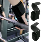 1 пара захватов для тяжелой атлетики, ремни, крючок для горизонтального тренировки, фитнеса, тренажерного запястья, поддержка гантелей, тяжелой атлетики, защитное снаряжение