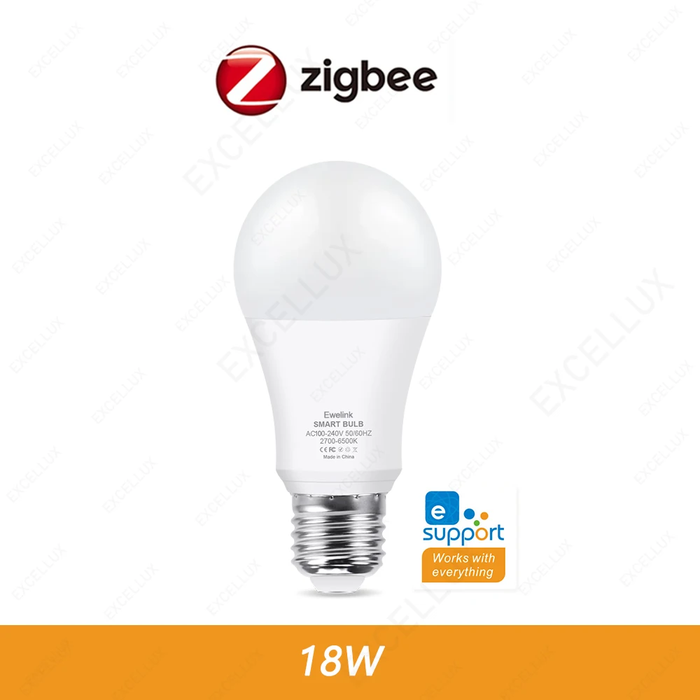 

Excellux Светодиодные лампы E27 RGB+WW+CW 15/18 Вт