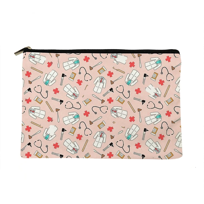 

Women Makeup Bag Medical syringes Doctor Make up bag Fashion Women Cosmetics Organizer Bag for Travel Bags Storage Bag for Lady
