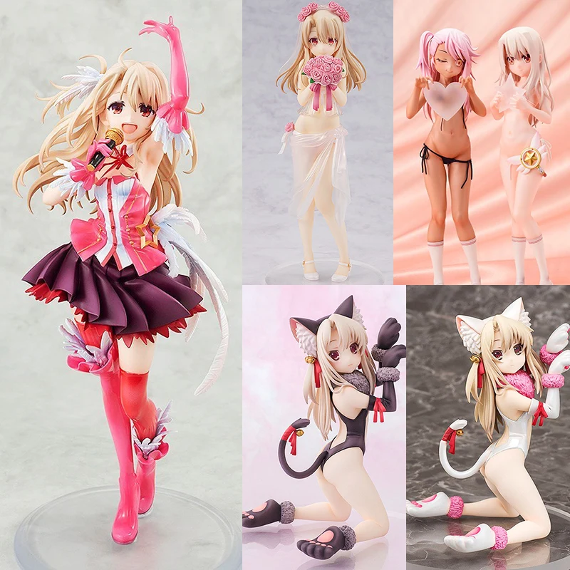 

Привлекательная девушка Fate kaleid Liner illyasвиль фон Айнцберн черно-белые кошачьи уши для девочек экшн-Игрушка Аниме фигурки Коллекционные фигур...